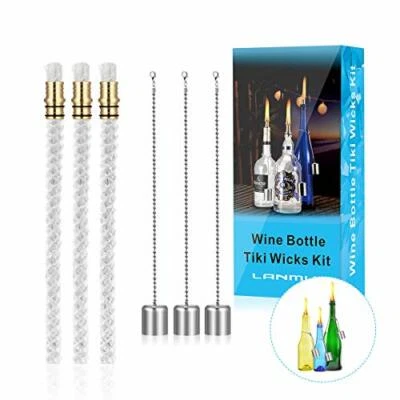 LANMU 3 Pcs Tiki Torch Wicks, Oil Lamp Wick Replacement for Garden Torch Garden - Image 1 of 4