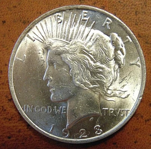 1923 USA PACE DOLLARO ARGENTO BU - Foto 1 di 4
