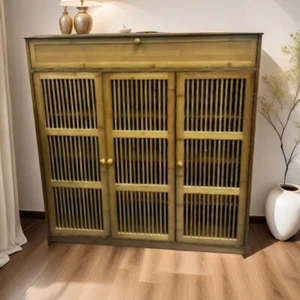 Schuhschrank mit Türen, Schuhregal aus Holz, Schuhaufbewahrung für den Eingang - Bild 1 von 13
