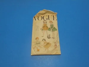 Vintage 1950s Sewing Pattern Girls Dress or Jumper Dress Size 6 Vogue 2792 - Picture 1 of 3