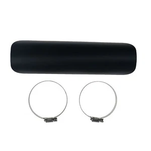 Black Exhaust Heat Shield Heel Guard Cover For Harley Honda Triumph Victory - Picture 1 of 3
