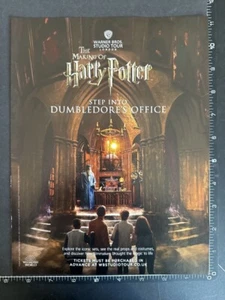 HARRY POTTER WARNER TOUR - DUMBLEDORE'S OFFICE 12x8'  Magazine Movie Advert M124 - Bild 1 von 1