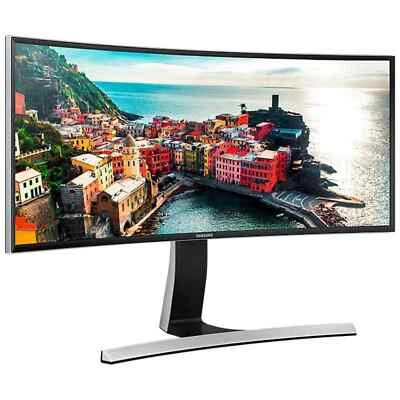 Samsung S34E790C Curved Monitor 34" UWQHD 3440x1440 VA HDMI DP Flicker Free 4ms - Bild 1 von 4