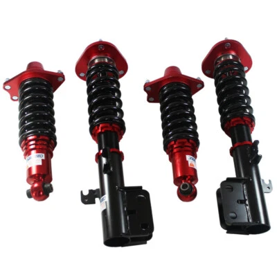 Puntales coilover completos delanteros y traseros rojos para Scion tC 2005-2010 altura ajustable Foto 1 de 4