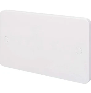 10x Schneider Lisse 2 Gang Blank Plate - White Moulded - GGBL8020 (2 Boxes Of 5) - Picture 1 of 5