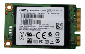 Disque SSD mSATA 128 Go Crucial M550 CT128M550SSD3 98 % santé - Photo 1/1