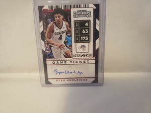 2020 Panini Contenders Draft Picks Ryan Woolridge  Game Ticket Auto Rookie New
