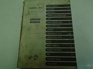 1977 Subaru 1600 Servicio Reparación Tienda Manual Fábrica OEM Libros Usado - Imagen 1 de 6