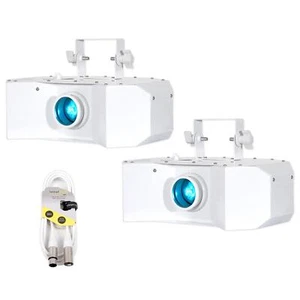 2 x Equinox Helix XP 150w Gobo Flower White with DMX Cable 150w LED DJ Disco - Picture 1 of 5