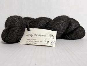 Hilo de alpaca negro 4,25 oz 1 madeja de alpacas Morning Star en Nuevo México - Imagen 1 de 4