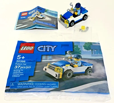 Retirado ©2020 LEGO 30366 Town City Police Car Polybag 100% Completo + Extras Foto 1 de 4