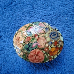 Antikes Schmuckdöschen bunt - Bild 1 von 6