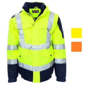 PAYPER Warnschutz Parka SECURITY Warnjacke Warnschutzjacke Wetterjacke  - Bild 1 von 4