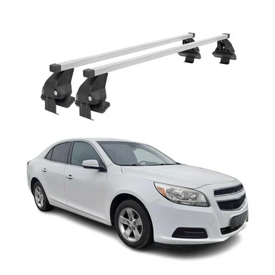 Barras transversales de techo lisas para Chevrolet Malibu 2013-2015 gris 2 piezas Foto 1 de 4