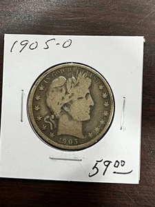 1905-O Barber Half Dollar - Better Grade - - Picture 1 of 2