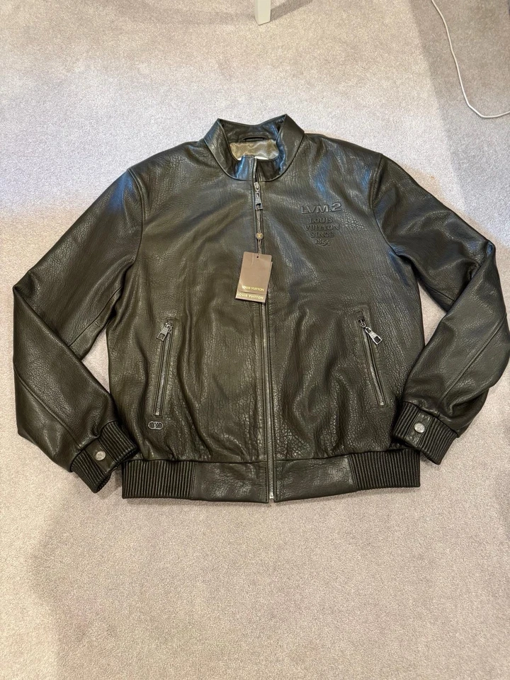 LV Louis Vuitton Leather Jacket - Image 1 of 4