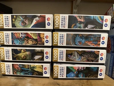 Meet The Aliens: Xantara and Nykara 1000 Piece Jigsaw Puzzle Unique Alien Couple - Image 1 of 4