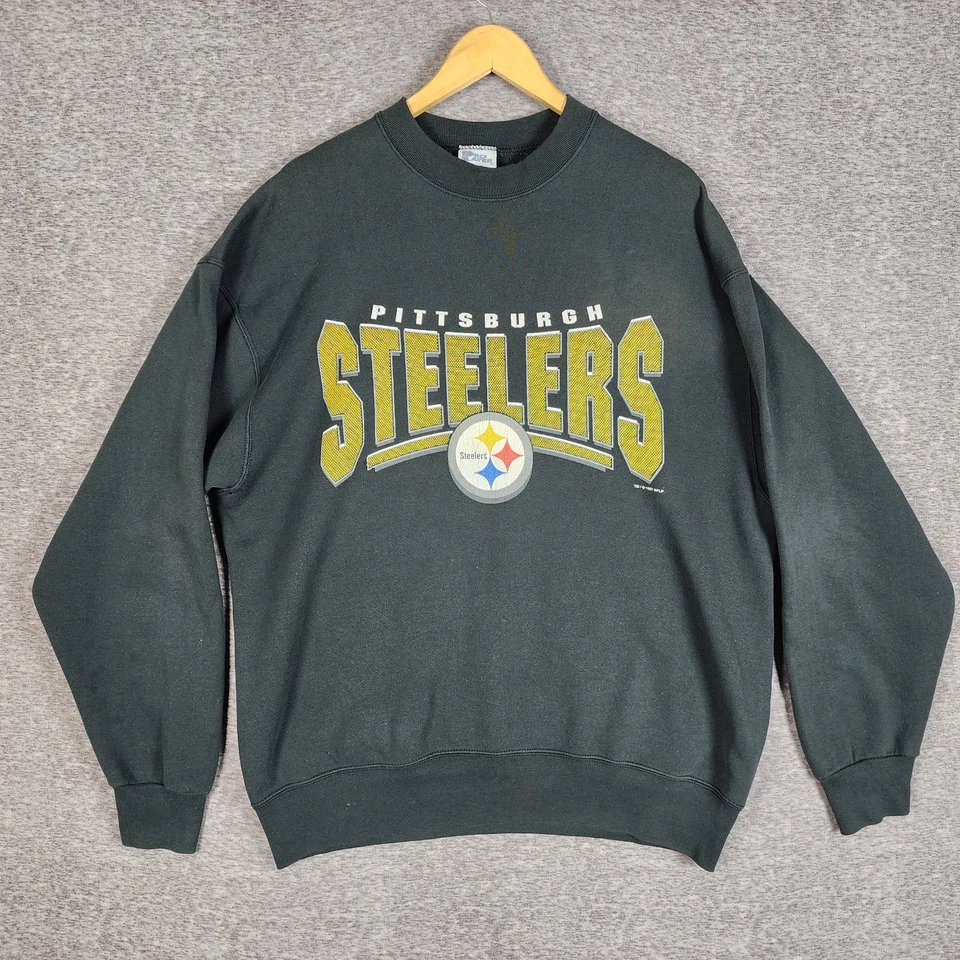 Pittsburgh Steelers Sweatshirt Men XL Pro Player 1997 Jumper Pullover Made in US - Image 1 of 4