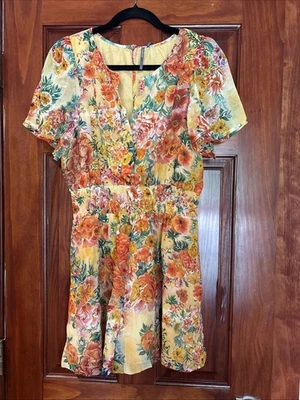 Anthropologie Maeve Somerset Romper Chiffon Edition - Image 1 of 3