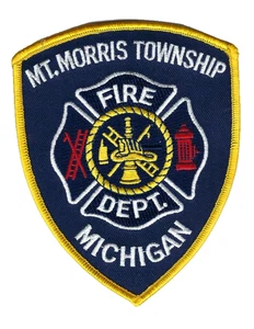 Mt. Mount Morris Township (Genesee County) MI Michigan vigili del fuoco patch - NUOVO! - Foto 1 di 1