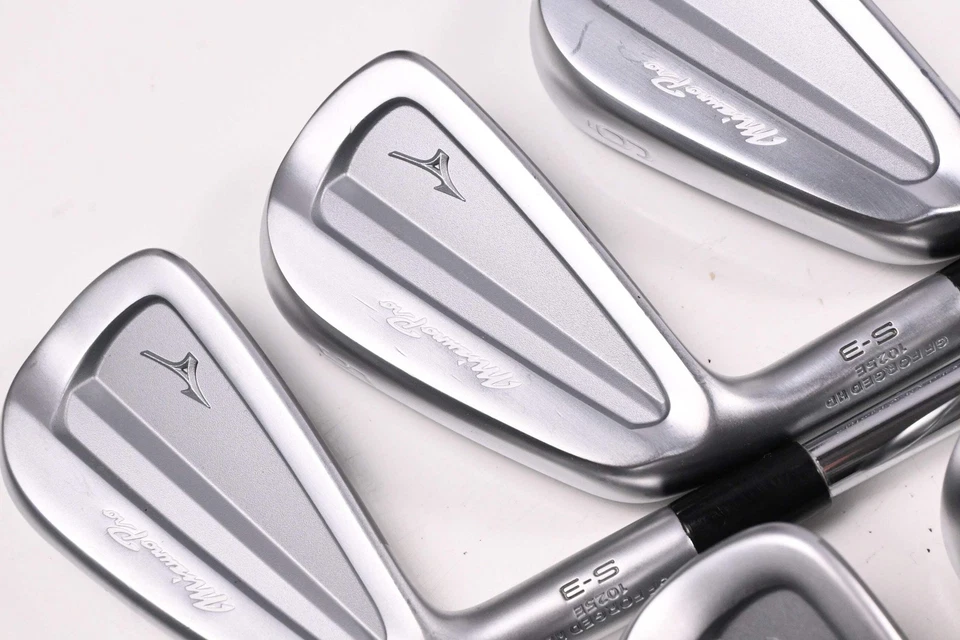 Left Hand Mizuno Pro S-3 Irons / 4-PW / Stiff+ Flex KBS Tour-V 125 Shafts - Image 1 of 4