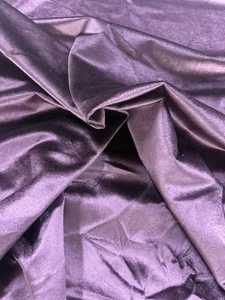 5.7 Metres Fryetts Glamour Grape Velvet Fabric Remnants  - Curtains / Upholstery - Picture 1 of 8