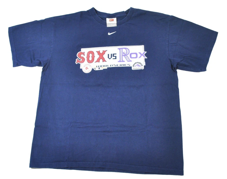 Vintage Boston Red Sox Colorado Rockies Nike World Series Shirt Size Large - Image 1 of 2