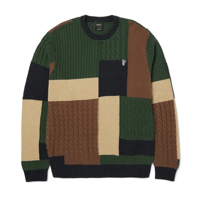 HUF Columbia Cable Knit Sweater (Multicolor) - Image 1 of 4