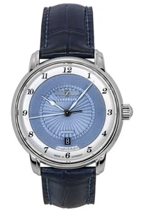 Zeppelin Friedrichshafen Leather Strap Blue Dial 85563 Women's Ladies Watch - Picture 1 of 4