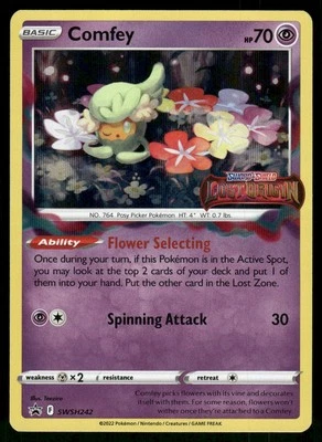 #SWSH242 Comfey SWSH: Sword & Shield Promo Cards Holo - Image 1 of 2