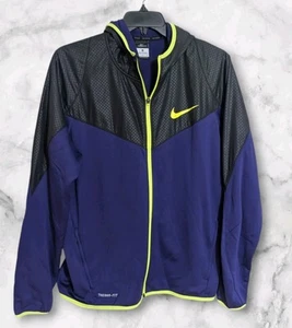 Sudadera con capucha colorida con capucha ajuste térmico cremallera completa de fútbol Nike para hombre talla XL - Imagen 1 de 6