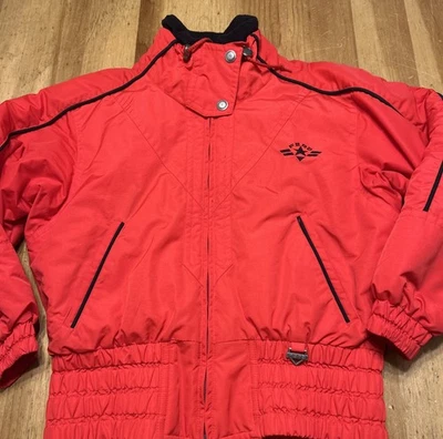 Chaqueta De Colección FERA Roja Esquí Nieve Mujer Talla 10 Nylon Poliéster Usada en Excelente Condición Foto 1 de 4