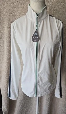 NUEVO CON ETIQUETAS Adair Active Blanco Jules Cremallera Prendas Exteriores/Chaqueta XL Para Mujer M Golf Foto 1 de 4