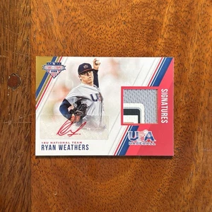 Ryan Weathers 2018 Panini USA Stars & Stripes Material Signatures Laundry Tag /8 - Picture 1 of 2