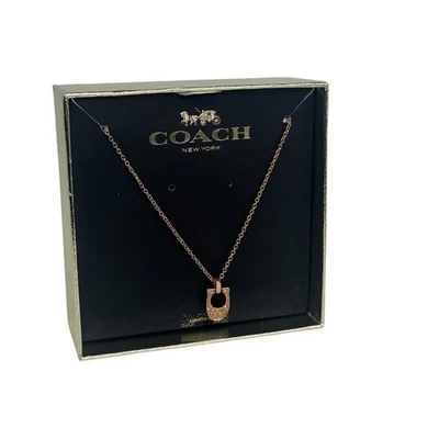 蔻驰玫瑰金“C”项链 — 第 1/4 张图片