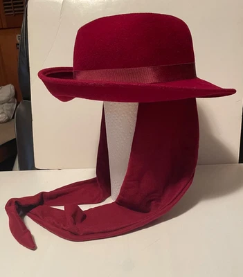 Bollman Hat Co. 100% Lana Fieltro Doeskin Damas Sombrero De Colección Años 70 HECHO EN EE. UU. Foto 1 de 3