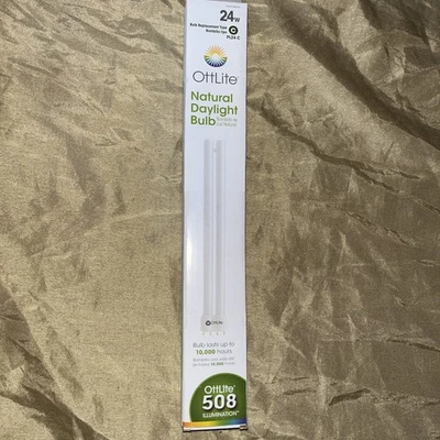 Genuine OTT-LITE Fluorescent 24W Light Bulb 4 Pin Type C New PL24-C - Image 1 of 3