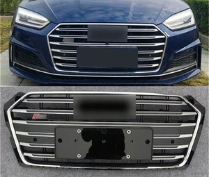 For AUDI A5 S5 RS5 B9 2017 - 2018--2019 Silver Front Bumper Grille Grille - Bild 1 von 3