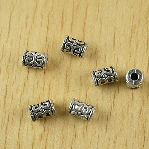 20pcs 6.8x6.6mm Hole Is 2.9mm Tibetan Silver Tube Spacer Beads H2506 - Image 1 of 1