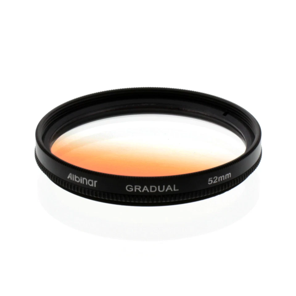 Albinar 52mm Orange Graduated Gradual Color camera Filter Double threaded NEW - Image 1 of 1