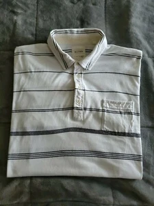 Billy Reid Striped Short Sleeve Pocket Polo/Golf Shirt Mens SZ 2XL - Picture 1 of 12