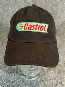 Castrol Oil Hat Cap Adjustable Strap Black Casual Relaxed Classic OSFA - Picture 1 of 6