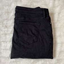 Buffalo By David Bitton WOMEN'S Black 5-Pocket Design Straight Leg Jeans Size 12