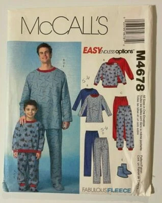 MC CALLS #4678 MEN'S SIZES 34-52 BOY'S 5-8 PULLOVER SHIRT PANTS & SOCKS PATTERN - Image 1 of 4