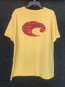 Camiseta COSTA Hombre Talla XXL Amarilla Manga Corta Cuello Redondo - Imagen 1 de 3