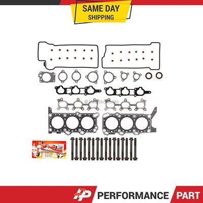 Juego de pernos de junta de culata para 99-05 Suzuki Grand Vitara Chevrolet 2.5 DOHC H25A Foto 1 de 4