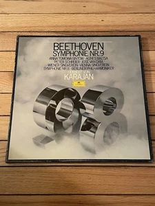 BEETHOVEN Symphonies Nos. 8 & 9 KARAJAN BPO 2-LP DGG 2707 109 Germany - Picture 1 of 3