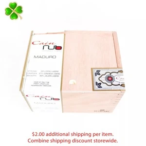 Caja de cigarros de madera vacía Cain Nub Maduro 460 6,25" x 4,75" x 4" - Imagen 1 de 12