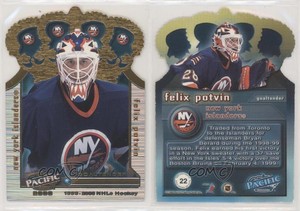 1999-00 Pacific Gold Crown Die-Cuts Felix Potvin #22