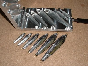 Saltwater Fish Jig mold 1,2,3,4,6,8oz CNC Aluminum - Picture 1 of 3